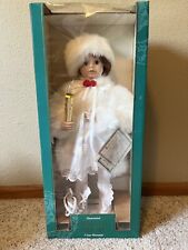 New  Vintage 24” Telco White Fur Animated Christmas Motionette, NOS picture