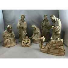 Vintage * 7 Pc Kirkland's Ceramic Nativity Set * Glazed & Hand Painted * (ET) picture