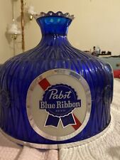 Vintage 1970s Pabst Blue Ribbon Beer Hanging Ceiling Lamp/Light picture