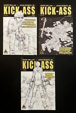 KICK-ASS #1, 2, 3 Hi-Grade Lot 3rd Print Sketch Variants 1st App. Marvel 2010 picture