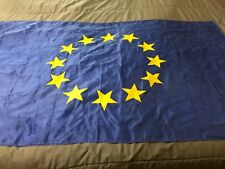 European Union Flag 5 X 3 FEET Europe Community Blue with 12 Gold Stars picture