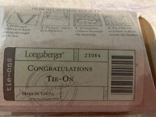 LONGABERGER CONGRATULATIONS TIE ON TIE-ON #23064 NOS NEW picture