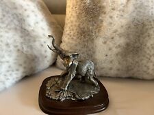 CHILMARK COLLECTORS EDITION PEWTER ELEPHANT STATUE Sculpted By Donald Polland picture