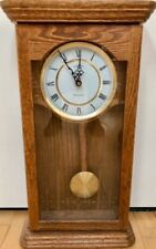 Rare Vintage Linden Wood Mantle Westminster Chime Clock picture