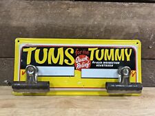 Vintage 1940s Advertising Metal “Tums for the Tummy” Sign picture