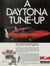 1970 Echlin Ignition System Dodge Charger Daytona Red NASCAR VINTAGE PRINT AD picture