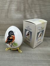 Goebel Vtg 1989 Baltimore Oriole Annual Easter Egg & Stand West Germany 12th Ed picture