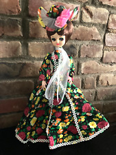 Vintage Korean Big-Eyed Doll 16 in. ~ Southern Belle ~ Victorian ~ Daekor Doll picture