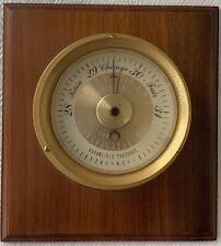 VINTAGE HONEYWELL WALL MOUNTED WEATHER GAUGE ~ *MADE IN USA* ~ *24K GOLD PLATED* picture