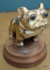Vintage Mack Truck Gold Colored Bulldog Hood Ornament Paperweight picture