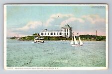 Portsmouth NH-New Hampshire, Naval Prison, Piscataqua River, Vintage Postcard picture