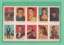 1958  Elvis Presley  Dutch Gum card Serie A 127 and 147 in Uncut Sheet Rare picture