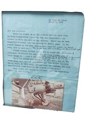 charles lindbergh signed. ORIGINAL with 2 COA. picture