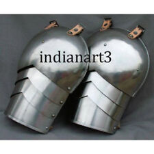 Hand Crafted Authentic Medieval / Gothic Pauldrons Metal Shoulder Armour Barbut picture