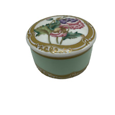 Vintage Winterthur Candle Andrea By Sadek Porcelain Trinket Box Polk picture