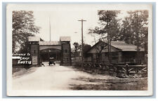 c. 1915 Camp Eustis Real Photo Postcard RPPC Entrance WWI Era Fort Jimmie Hodges picture