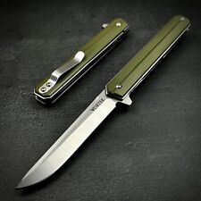 VORTEK SKYLINE Green G10 Executive Ball Bearing D2 Blade Folding Pocket Knife picture