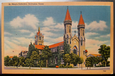 Vintage Postcard 1930-1945 St. Mary's Cathedral, Galveston, Texas (TX) picture