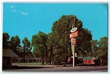 c1950's Sunset Motel Roadside Evanston Wyoming WY Unposted Vintage Postcard picture