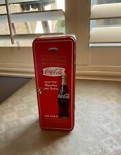 Coca Cola Hinged Locker Tin Coke collectable Replica 1886 picture