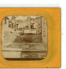Maison des Musiciennes a Pompeii Italy Tissue Stereoview picture