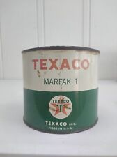 Vintage Texaco Marfak 1 5 LBS Grease Can Gas Service Station Gas Oil USA Full picture