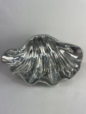 Vintage Clamshell Bowl Polished Cast Aluminum picture