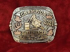 CHAMPION TROPHY BUCKLE BARREL RACING PRO RODEO☆OKLAHOMA CITY OK☆2021☆RARE☆523 picture
