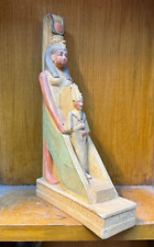RARE EGYPTIAN ANTIQUES Statue Goddess Isis Protect God Osiris By her Wings BC picture