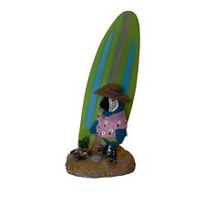 Tradewind Bay Polystone Surfboard w Parrot ,Good Parrothead Fan Gift picture
