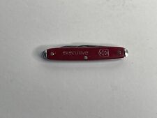 VTG Colonial Executive 2 Blade Red Handle Folding Pocket Knife Prov. USA picture