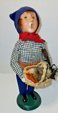 Byers' Choice 2003  Victorian Boy with Basket and Bird   USA Caroler  Carolers picture
