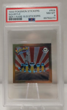 PSA 8 - #R06 Squirtle - 1999 Pokémon Stickers - Series 1 Rare Gold Stickers picture