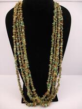 KEWA Santo Domingo 5-Strand Necklace Antique Green Royston Turquoise Beads Coral picture