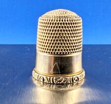Kappa Delta Sorority vintage sterling silver Thimble. picture