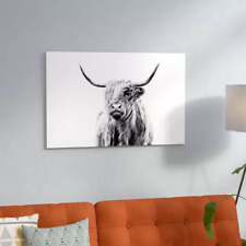 Portrait of a Highland Cow - Wall Art Home Decor picture