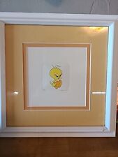 TWEETY BIRD 2006, Professionally Framed ETCHING #2368/2800 w COA warner brothers picture