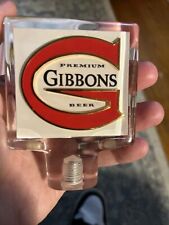 Vintage Gibbons Beer Tap Handle New Old stock 5-in lucite picture
