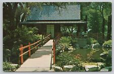 La Canada California, Descanso Gardens Japanese Tea Garden House, VTG Postcard picture