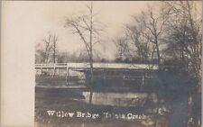 Willow Bridge, Haines Creek Medford New Jersey RPPC Photo Postcard picture