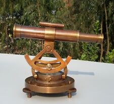 Vintage Compass Survey Instrument Brass Theodolite Alidade Transit Telescope picture