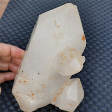 3.53 LB Natural White Cluster Quartz Crystal with skeleton Double ends Healing # picture