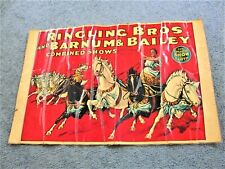  Ringling Bros. and Barnum & Bailey Combined Shows Circus Poster-1940s-1950s.  picture
