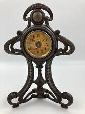 Art Nouveau cast iron clock picture