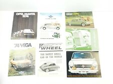 Vintage Car Ads Advertisements 1950 50's 1970 70's Opel Chevrolet Honda Lot picture