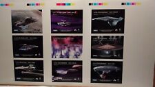 Rare 1995 Uncut Star Trek  PHASE ONE GOLD Ship REGISTRY PLAQUES  by SKYBOX Mint  picture