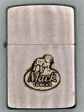 Vintage 1988 Mack Trucks Emblem Chrome Zippo Lighter picture