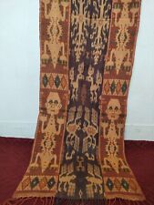 vintage gorgeous Indonesian sumba ikat woven blanket textile panel item816 picture