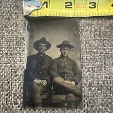 tin type photo Vintage Antique Spanish-American War Soldiers picture