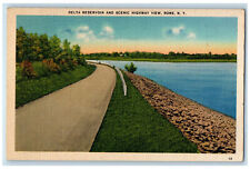1950 Delta Reservoir and Scenic Highway View Rome New York NY Vintage Postcard picture